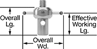 Image of Product. 4 Styli. Front orientation. Contains Annotated. Probe Styli. Ruby Ball/Star-End Styli, 4 Number of Styli.