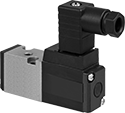 Image of Product. Front orientation. Directional Control Valves. Single-Action Electrically Operated Air Directional Control Valves, Style B.