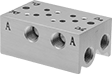 Image of Product. Front orientation. Directional Control Valves. Modular Air Directional Control Valves with Air Manifolds, Manifolds.