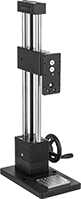 Image of Product. Front orientation. Force Gauge Stands. High-Accuracy Tension and Compression Digital Force Gauges, Wheel Handle.