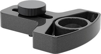 Image of Product. Front orientation. M6 x 1 mm Thread Size Side Clamp for Parts Inspection.