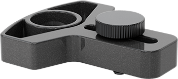 Image of Product. Back orientation. M6 x 1 mm Thread Size Side Clamp for Parts Inspection.