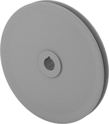 Image of Product. Back orientation. Heavy Duty V-Belt Drive Pulley, for 4L, A, Ax and 5L, B, BX Belts, 10.75" OD, for 1-1/8" Shaft.