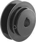 Image of Product. Front orientation. V-Belt Drive Pulleys. Heavy Duty V-Belt Drive Pulleys, Solid Body.
