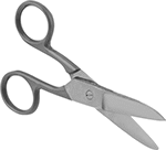 Image of Product. Front orientation. Scissors. Static-Control Scissors for Wire Cutting and Stripping.