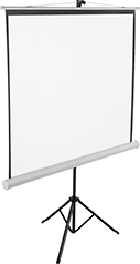 Image of Product. Front orientation. Projection Screens. Freestanding.