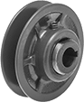 Image of Product. Front orientation. V-Belt Drive Pulleys. Adjustable-Pitch V-Belt Drive Pulleys, 1 Groove.