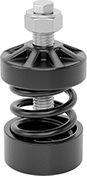 Image of Product. Bottom orientation. Vibration-Damping Mounts. Shock-Absorbing Spring Vibration-Damping Mounts, Style 2.