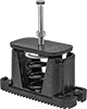 Extreme-Force Bolt-Down Vibration-Damping Mounts with Threaded Hole