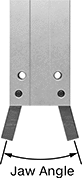 Image of Attribute. Front orientation. Contains Annotated. Angular Air-Powered Pick-and-Place Grippers.