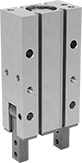 Image of Product. Front orientation. Pick-and-Place Grippers. Angular Air-Powered Pick-and-Place Grippers, Double Acting.