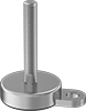 Stay-Put Vibration-Damping Swivel Leveling Mounts with Threaded Stud