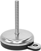 Stay-Put Swivel Leveling Mounts with Threaded Stud and Offset Hole