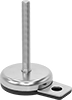 Stay-Put Swivel Leveling Mounts with Threaded Stud and Offset Hole
