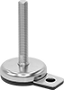 Stay-Put Swivel Leveling Mounts with Threaded Stud and Offset Hole