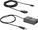 Image of Product. Front orientation. Cords for Measuring Tool Data Processors. 5-Pin SPC Connector × Micro USB-B.