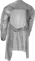Image of Product. Back. Back orientation. Aprons. Disposable Clean Room Aprons.