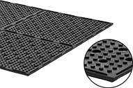 Image of Product. Front orientation. Contains Inset. Floor Mats. High-Traction Drainage Floor Mats, Style A.