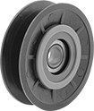 Image of Product. Front orientation. V-Belt Idler Pulleys. 1 Groove.