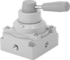 Two-Action Air Directional Control Valves with Exhausting Shut-Off 