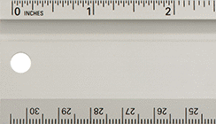 Image of Product. Front orientation. Rulers. Rulers for Cutting, With Finger Groove.