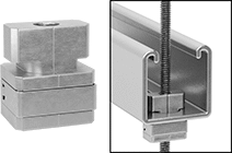 Image of Product. Front orientation. Contains Inset. Strut Channel Framing and Fittings. Snap-On Strut Channel Nuts.