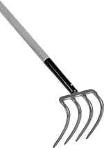 Image of Product. Front orientation. Rakes. Landscaping Hooks.