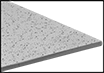 Image of Product. Front orientation. Contains Border. Ceiling Tiles. Ceiling Tiles, Mineral Fiber with Flush Edge, Directional Fissured.