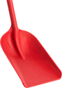 Image of Product. Style A (Red). Front orientation. ZoomedIn view. Red Blade. Food and Beverage Shovels, Style A.