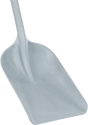 Image of Product. Style A (Gray). Front orientation. ZoomedIn view. Shovels. Food and Beverage Shovels, Style A, Gray Blade.
