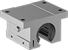 High-Load Mounted Linear Ball Bearings for Support Rail Shafts 