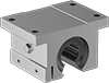 High-Load Mounted Linear Ball Bearings for Support Rail Shafts