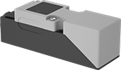 Image of Product. With Screw Terminals (Front View). Front orientation. 250 mA. Rotatable AC/DC Metallic-Object Proximity Sensors.