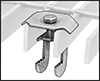 Image of ProductInUse. Front orientation. Contains Border. Bar Grating Clips. Metal Bar Grating Clips, C-Clip.