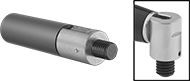 Image of Product. Style 1 (Revolving/Folding). Front orientation. Contains MultipleImages. Lever Handles. Tapered Lever Handles, Revolving Handle, Style 1, Folding Handle, Nylon.