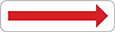 Image of Product. Front orientation. Signs. Exit Signs, Arrow (Left, Right)—White with Red Message.