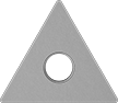 Image of Product. Front orientation. Lathe Tool Inserts. Ceramic Alumina Lathe Tool Inserts for Hardened Steel and Cast Iron, TNGA Insert.