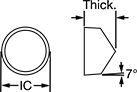 Image of Attribute. Front orientation. Contains Annotated. RCGX Insert.