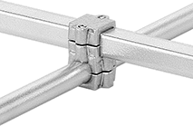 Image of Product. Crossover. Front orientation. Crossover. Heavy Duty Clamp-On Framing and Fittings, Connectors, Adapter.