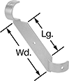 Image of Product. Front orientation. Contains Annotated. Braces. Clamp-On Framing and Fittings .