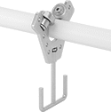 Image of ProductInUse. Front orientation. Trolleys. Clamp-On Framing and Fittings .