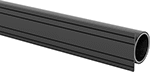 Image of Product. Front orientation. Round Rail with Flange. Clamp-On Framing and Fittings .