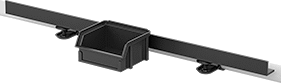 Image of ProductInUse. Clamp On Mount (Bin-Box Not Included). Front orientation. Clamp On. Clamp-On Framing and Fittings .