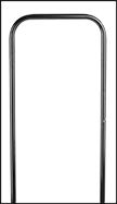 Image of Specification. Loop Handle. Front orientation. ZoomedIn view. Contains Border. Loop Handle. Snow Pushers.
