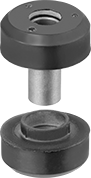 Image of Product. Front orientation. Vibration-Damping Mounts. Easy-Install Vibration-Damping Grommets, Style 2.