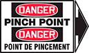 Image of Product. Front orientation. Labels. Machine and Equipment Operation Labels , Danger—Pinch Point/Danger—Point de Pincement.