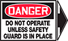 Machine and Equipment Operation Labels 