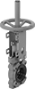 Flanged Gradual On/Off Valves for Thick Liquids and Dry Materials