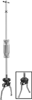Image of Product. Front orientation. Contains Inset. Gear and Bearing Pullers. Reversible-Jaw External/Internal-Grip Gear and Bearing Pullers , Combination 2/3 Jaws with Tips on One End.