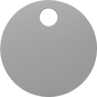 Image of Product. Front orientation. Tags. Choose-a-Color Metal Engraving and Stamping Tags, Round, Style A.